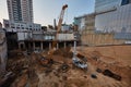 Tel-Aviv - 9 December, 2016: Workers in construction site, Tel A Royalty Free Stock Photo