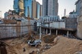 Tel-Aviv - 9 December, 2016: Workers in construction site, Tel A Royalty Free Stock Photo