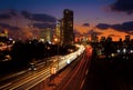 Tel Aviv farewells the sun - long exposure