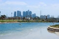 Tel Aviv heights, park Ha Yarkon Royalty Free Stock Photo