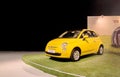 A new Fiat 500 presented on Tel-Aviv Motor Show Royalty Free Stock Photo