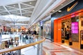 TEL AVIV, ISRAEL- APRIL, 2017: People visits shopping centre in Azrieli Center complex of three skyscrapers in Tel Aviv Royalty Free Stock Photo