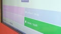 Gameplay of `Kahoot!` display on a screen in an Israeli elementary classroom