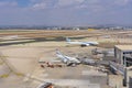 El Al Aircraft - Airplane In Ben Gurion Airport, Tel Aviv, Israel Royalty Free Stock Photo