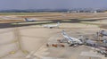 El Al Aircraft - Airplane In Ben Gurion Airport, Tel Aviv, Israel Royalty Free Stock Photo