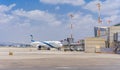 El Al Aircraft - Airplane In Ben Gurion Airport, Tel Aviv, Israel Royalty Free Stock Photo