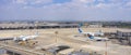 El Al, Israir and Air Europa Airlines Aircraft  / Airplane In Ben Gurion Airport, Tel Aviv, Israel Royalty Free Stock Photo