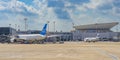 Tel Aviv, Israel - 2022: Israir and Air Europa Airlines Aircraft  / Airplane In Ben Gurion Airport, Tel Aviv, Israel Royalty Free Stock Photo