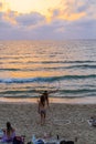 Hula Hoop Girls in Tel Aviv Royalty Free Stock Photo