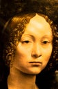 Copy of the painting `Portrait of Ginevra deBenci` by Leonardo da Vinci