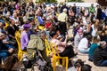 Israeli demonstration at Hostages Square Royalty Free Stock Photo