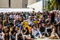 Israeli demonstration at Hostages Square Royalty Free Stock Photo