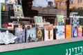Selection of best selling books in Hebrew language displayed at a bookstore in Tel Aviv, Israel Royalty Free Stock Photo