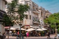 Nachalat Binyamin street, a vibrant street with shopsa and cafes in the center of Tel Aviv, Israel