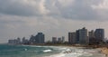 Tel Aviv Israel, Panorama view beach Royalty Free Stock Photo