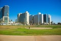 Tel Aviv Israeli capital city tall skyscraper buildings modern architecture landmark photography in clear weather summer day