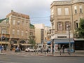 TEL AVIV, ISRAEL. Intersection of Allenby and Geula streets in the old district of the city Royalty Free Stock Photo