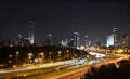 Tel Aviv by night Royalty Free Stock Photo