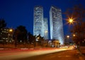 Tel Aviv night cityscape, Israel Royalty Free Stock Photo