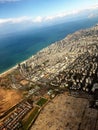 Tel-Aviv from the plane