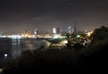 Tel-Aviv Promenade at night lights