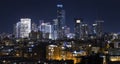 Tel Aviv And Ramat Gan Skyline At Night, Israel Royalty Free Stock Photo