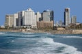 Tel Aviv`s waterfront Royalty Free Stock Photo