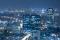 The Tel aviv skyline - Night city Royalty Free Stock Photo