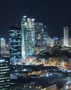 The Tel aviv skyline - Night city Royalty Free Stock Photo