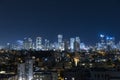 Tel Aviv Skyline At Night,  Tel Aviv Cityscape, Israel Royalty Free Stock Photo