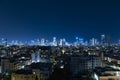 Tel Aviv Skyline At Night,  Tel Aviv Cityscape, Israel Royalty Free Stock Photo