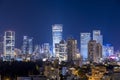 Tel Aviv Skyline At Night, Israel Royalty Free Stock Photo