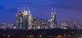 Tel Aviv Skyline At Night,  Tel Aviv Cityscape, Israel Royalty Free Stock Photo