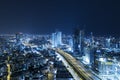 Tel Aviv Skyline At Night, Skyscraper Royalty Free Stock Photo