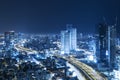 Tel Aviv Skyline At Night, Skyscraper Royalty Free Stock Photo