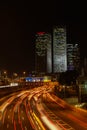 Tel Aviv skyline photo at night