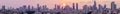 Tel Aviv Skyline At Sunset,  Tel Aviv Cityscape Panorama At Sunset Time, Israel Royalty Free Stock Photo