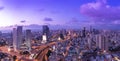 Tel Aviv Skyline At Sunset,  Tel Aviv Cityscape Panorama, Israel Royalty Free Stock Photo