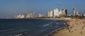 Tel Aviv skyline and waterfront, Israel Royalty Free Stock Photo