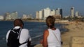 Tel Aviv skyline and waterfront, Israel Royalty Free Stock Photo