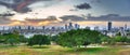 Tel Aviv Sunset Panorama, Israel Royalty Free Stock Photo