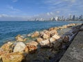 Tel Aviv view over the Mediterranean sea Royalty Free Stock Photo