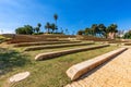 Tiroche Amphitheater in Old City of Jaffa historic quarter within Abrasha Park in Tel Aviv Yafo, Israel Royalty Free Stock Photo