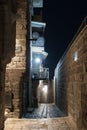 Lane signs of the zodiac at night in on old city Yafo in Tel Aviv-Yafo in Israel Royalty Free Stock Photo