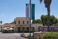 Tel Aviv-Yafo, Israel - July 23, 2022: Hatachana Complex, the old train station in Tel Aviv, Israel