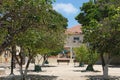 Tel Aviv-Yafo, Israel - July 23, 2022: Historic Murals at Suzanne Dellal Center in Neve Tzedek quarter Royalty Free Stock Photo