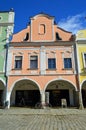 Peach Building in Telc Czech Republic