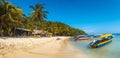 TELA, HONDURAS - Jan 03, 2020: Cocalito Beach in Punta de Sal Royalty Free Stock Photo