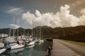 Telaga Habour Park and Marina. Royalty Free Stock Photo