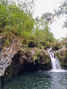 Telaga Sunyi, a popular lake and natural tourist spot in Baturaden, Banyumas, Central Java Royalty Free Stock Photo